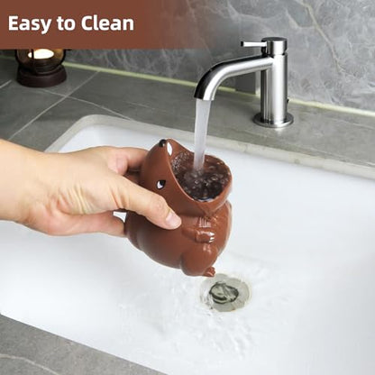 Kids Toothbrush Holder Toothbrush Organizer – Durable Silicone Animal Tooth Brush Holder – Easy to Clean Toothbrush and Toothpaste Holder – Toothbrush Holders for Bathrooms by Lily’s Home - Squirrel - color: Squirrel