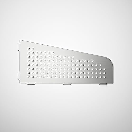 Corner Shower Shelf 12", 304 Stainless Steel Quadrilateral Shelf | Heavy Duty Recessed Bathroom Shelf, Brushed - color: Brushed