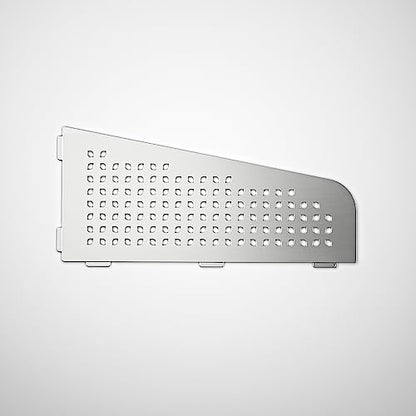 Corner Shower Shelf 12", 304 Stainless Steel Quadrilateral Shelf | Heavy Duty Recessed Bathroom Shelf, Brushed - color: Brushed