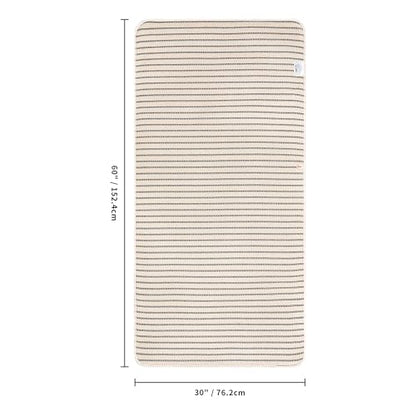 POLYTE 430 GSM Poly Blend Microfiber Quick Dry Waffle Bath Towel, 30x60 in | 4 Pack, Oversize, Lint Free, Body Towel - color: Light Beige/Black