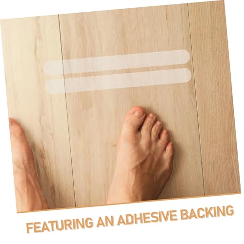 FOMIYES 24pcs Transparent Peva Non-slip Bath Safety Strips Adhesive Floor Grip Stickers for Bathtubs Stairs and Showers for Boy Girl and Adults
