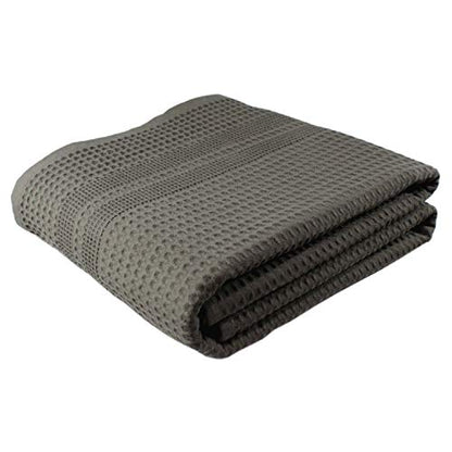GILDEN TREE Waffle Bath Sheet Large Bath Towels Quick Dry Thin Body Towels, 40x80 Oversized Bath Towels for Adults, Classic Style (Stone) - color: Stone, size: Bath Sheet