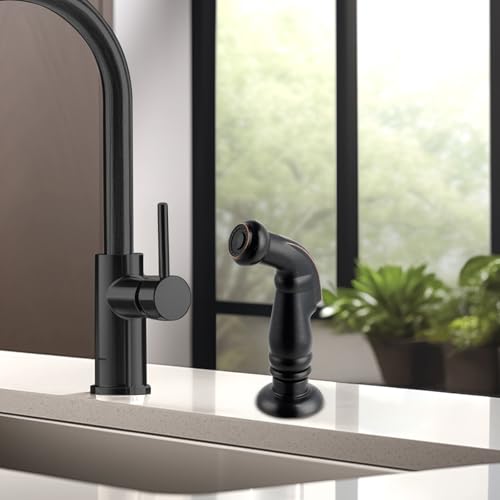 Universal Kitchen Side Sprayer Head, Nozzle Head Only, Oil Rubbed Bronze | NSF/ANSI/CAN 372 Certified, Compatible with Delta, Moen, Kohler and Other OEM Brands Pull Out Spray Head, Nozzle Head Only - color: Oil Rubbed Bronze, style: Nozzle Head Only