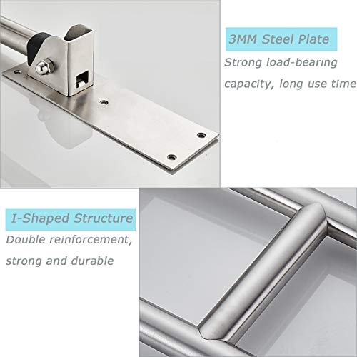 24 Inch Flip Up Toilet Grab Bar, Stainless Steel Bathroom Safety Rail | Wall Mounted Support Bar, Non-Slip Surface, 330LBS Load Capacity, Ideal for Disabled, Elderly, Pregnant Women - style: 24Inch
