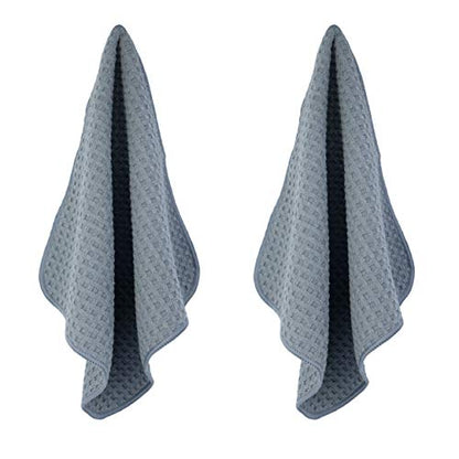 POLYTE Ultra Premium Microfiber Kitchen Dish Cloth Waffle Weave, 8 Pack (12x12 in, Gray) - color: Gray, size: 12x12 in
