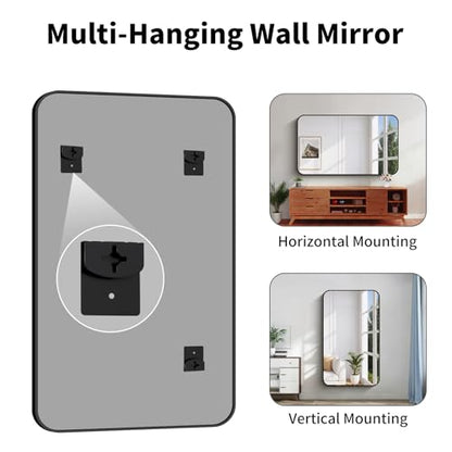 Koonmi Bathroom Wall Mirror,36x60 Inch Large Vanity Mirror for Over Sink - size: 60"L x 36"W