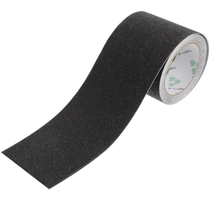 Anti-slip Stair Tread Tape Non-slip Adhesive Floor Protection Tape Waterproof Wear-resistant Black 10cm X 5m for Bathroom and Stair Safety