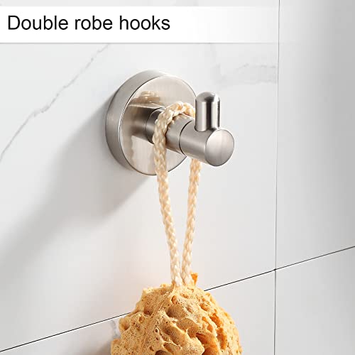 BGL Bathroom Hardware Set Brushed Nickel Bathroom Accessory Set Towel Bar 8 Pieces - color: Brushed Nickel, size: 8 PIECES