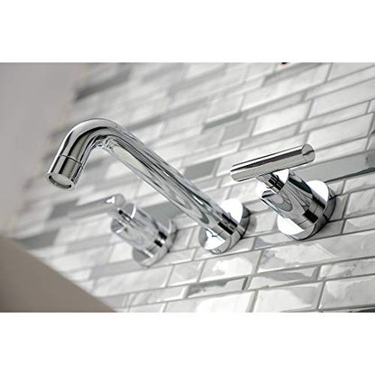 Kingston KS8121CML Wall Mount Bathroom Faucet, Polished Chrome - color: Polished Chrome