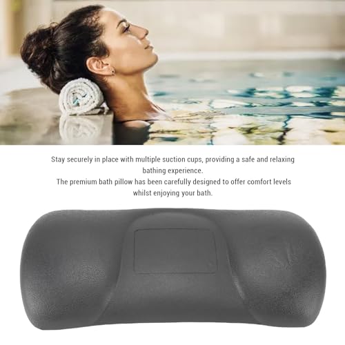 Bathtub Pillow, PU Suction Cup Bath Cushion Bathing Accessories for Home Bathroom Hot Tub Spa