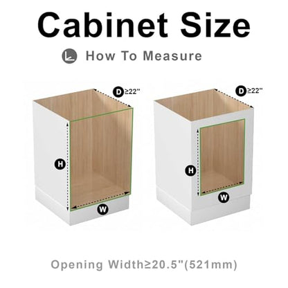 Pull Out Cabinet Organizer, (20½"W x 20" D), Soft Close Pull Out Cabient Drawer, Slide Out Cabient Organizer for pot and pan Kitchen Base Cabinet, Pantry Organization, Bathroom, Wire Basket - size: 1 Tier(20½"W x 20"D)