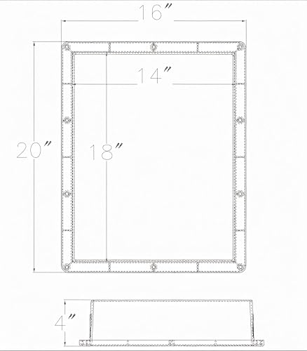 16" x 20" Single Shelf Recessed Shower Niche - size: 16 x 20 Single Shelf