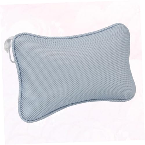 Non-Slip Bathtub Pillow with 2 Suction Cups Mesh Head Neck Shoulder Support Cushion for Oval and Straight-Back Tubs Spa Bath Pad