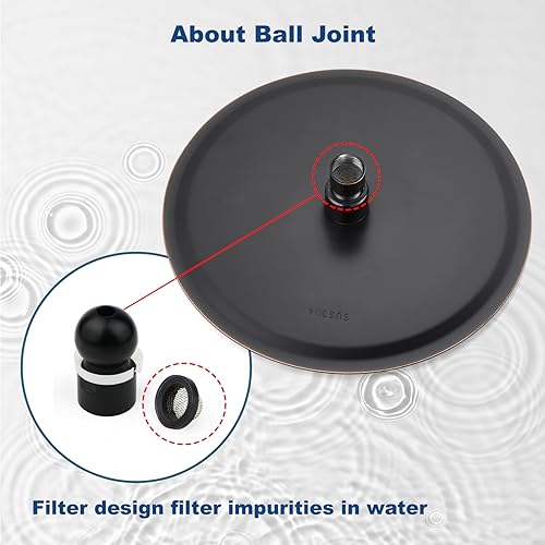 Midanya Round Rain Shower Head,High Pressure,Oil Rubbed Bronze 12 Inch | 360°Swivel,Ceiling or Wall Mount,Waterfall Full Body Coverage,Bathroom Remodel,Stainless Steel Rainfall Shower Head - color: Bronze, size: 12 Inch