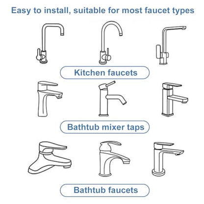 U Shaped Faucet Extender, Zinc Alloy 1080° Rotatable Faucet Aerator Extension Swivel Rotating Spray Attachment Fit for 55/64in/22mm and 15/16in/24mm Threads Kitchen Bathroom Sink