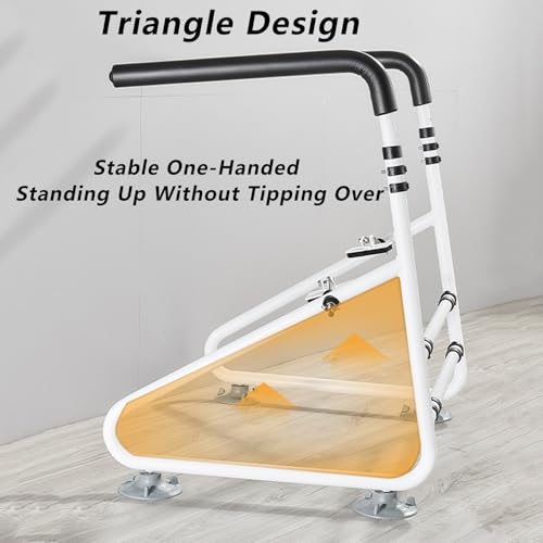 Toilet Safety Rails,Toilet Handles Safety Frames,Free Standing Adjustable Height Width Toilet Safety Frame Fit Any Toilet(A) - color: A