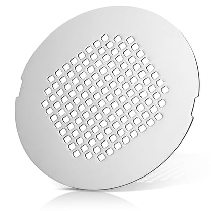 Shower Drain Cover, Drain Hair Catcher Snap-in Replacement Strainer | Chrome Plated Round Grate, Drain Protector Designed for 4.25" OD Standard Round Shower Drains - color: Silver