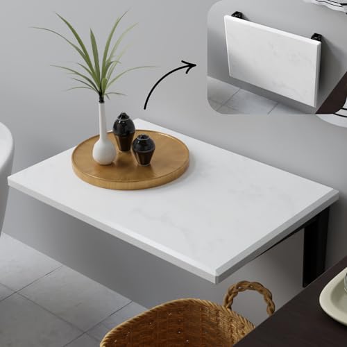 Real Turkish Bath Natural Marble Wall Mounted Folding Shower Seat, Handmade Foldable Waterproof Sturdy Chair, Premium Quality Space Saving Bathroom Stool, Inside Bath Fold Down Bench