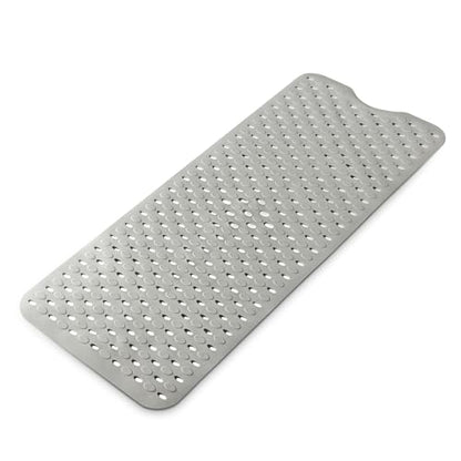 Non-Slip Bathtub Mats Bath Mat Machine Washable with Suction Cups for Tub, 39x15.5 inch, Grey - color: Grey