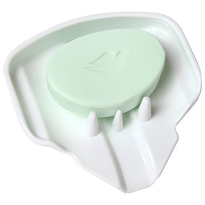 Home-X Self-Draining Soap Holder, Drip-Free Suction Cup Soap Dish