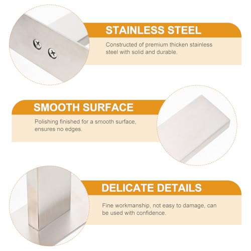 ABOOFAN 304 Stainless Steel Punch-Free Wall-Mounted Bathroom Towel Rack, Single Bar Household Storage Holder for Bathroom and Toilet, Silver Finish