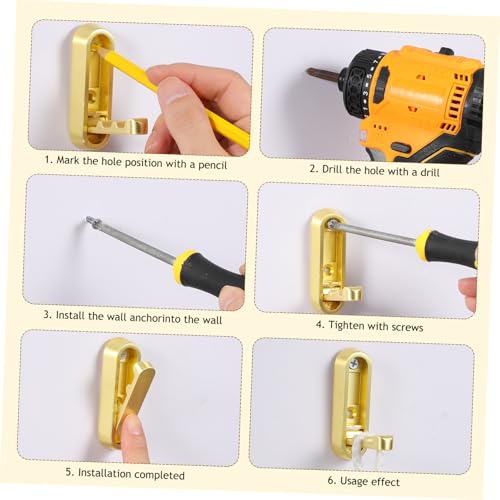 Zerodeko 4pcs Zinc Alloy Folding Bathroom Door Hooks Over Door Storage Coat Hooks for Hanging