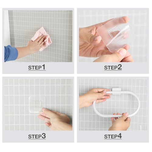 Healifty No Drill Rings Towel Holder Stainless Steel Self-Adhesive Bathroom Towel Ring with Easy Installation and Fingerprint-Free Surface for Kitchen and Bathroom Use