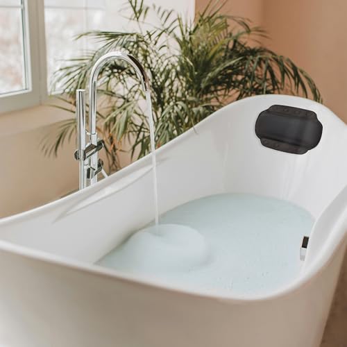 Spirella - Alaska Bath Cushion with 8 Suction Cups Antibacterial - Non-Slip Washable - Black - 23 x 36 cm - color: Black, size: 23 x 32 cm