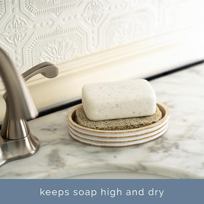 S&T INC. Bar Soap Holder, 4 Pack, 2.9" x 4.4", Cream | For Soap Dishes in Kitchen and Bathroom, Cut-To-Fit, Keep Bar Soap High to Dry, Easily Rinses Clean - color: Cream, size: 4 Pack