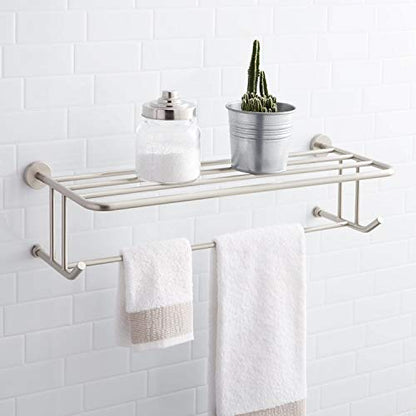 Signature Hardware 296448 Ceeley 24-1/8" Brass Towel Rack - color: Polished Brass