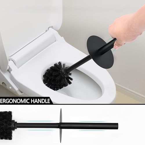 Contemporary Ribbed Design Resin Toilet Holder and Brush Set for Bathroom, Stylish and Durable Cleaning Tool with Modern Design, Compact for Efficient Cleaning - style: Ribbed White