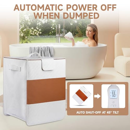 38L Foldable Towel Warmer for Bathroom, Home & Spa, Large Capacity for Oversized Towels, Blankets & Robes, 4 Temp Modes, Auto Shut-Off Timer, Perfect Spa Gift for Loved Ones