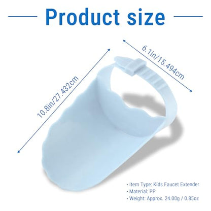 Faucet Extender for Kitchen Sink and Bathtub, Universal PP Kids Hand Wash Faucet Extension Easy Install Toddler Bathroom Accessory (Blue) - color: Blue