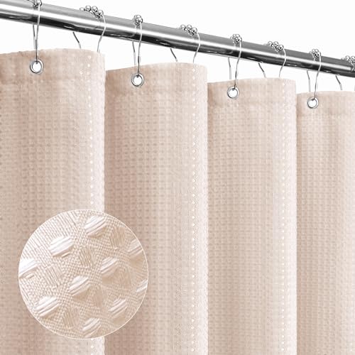 Small Stall Blush Pink Fabric Shower Curtain, 36 x 72 | Narrow Half Cloth-Textured Shower Curtain for Bathroom, Water Repellent, Machine Washable - color: Blush Pink, size: 36"W x 72"L (Pack of 1)