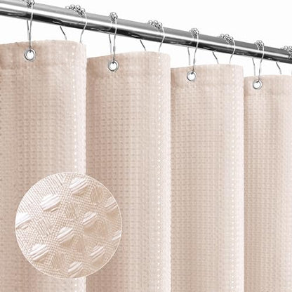 Small Stall Blush Pink Fabric Shower Curtain, 36 x 72 | Narrow Half Cloth-Textured Shower Curtain for Bathroom, Water Repellent, Machine Washable - color: Blush Pink, size: 36"W x 72"L (Pack of 1)