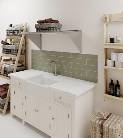 AmGood 36" Long X 18" Deep Stainless Steel Wall Shelf | NSF Certified | Appliance & Equipment Metal Shelving | Kitchen, Restaurant, Garage, Laundry, Utility Room - size: 36" Long X 18" Deep
