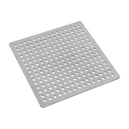 Square Drain Cover Grates,3.85" x 3.85" 304 Stainless Steel Drainage Grate Cover Replacement Floor Drain Strainer for Shower, Bathroom Floor, Balcony, and Outdoor Garden Drains - size: 3.85" x 3.85"