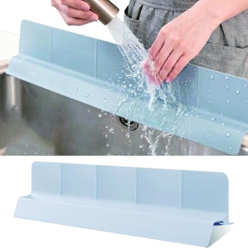 Silicone Sink Splash Guard 23 Inch for Kitchen, Faucet Mat Behind Faucet with Strong Suction Cups, Countertop Protector Keep Dry