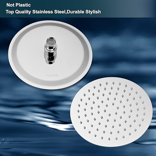 Midanya Round Rain Shower Head,High Pressure,Polish Chrome 12 Inch | 360°Swivel,Ceiling or Wall Mount,Waterfall Full Body Coverage,Bathroom Remodel,Stainless Steel Large Rainfall Shower Head - color: Chrome, size: 12 Inch
