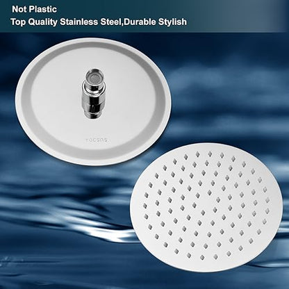 Midanya Round Rain Shower Head,High Pressure,Polish Chrome 12 Inch | 360°Swivel,Ceiling or Wall Mount,Waterfall Full Body Coverage,Bathroom Remodel,Stainless Steel Large Rainfall Shower Head - color: Chrome, size: 12 Inch