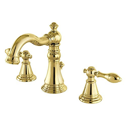 Kingston FSC1972AL Widespread Bathroom Faucet, Polished Brass - color: Polished Brass, size: 5-1/8 inch Spout Reach