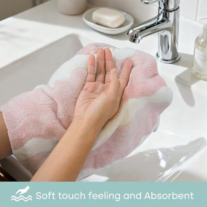 Microfiber Bathroom Hand Towels, 16 x 31 Inch, 3Pack | Ultra Soft, Makeup Remover Cloth, Face Cleansing Towel - color: Assort1x3