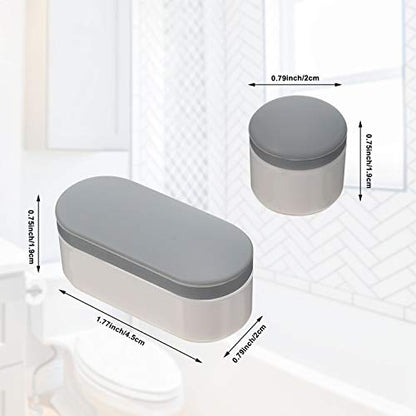 Boao 12 Pcs Universal Toilet Seat Bumpers Kit Toilet Spacers for Bidet with Strong Adhesive Rubber Bumpers Pads Replacement for Families, Hotels, Hospitals, School