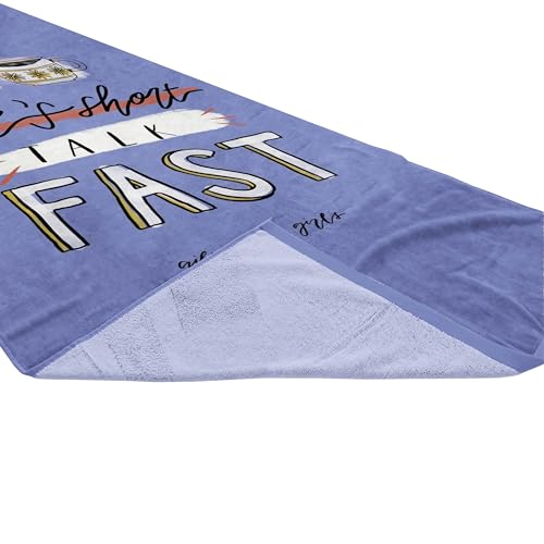 Jay Franco Gilmore Girls Bath Pool Beach Towel - Blue Super Soft & Absorbent 100% Cotton Towel, Measures 28 x 58 - color: Blue