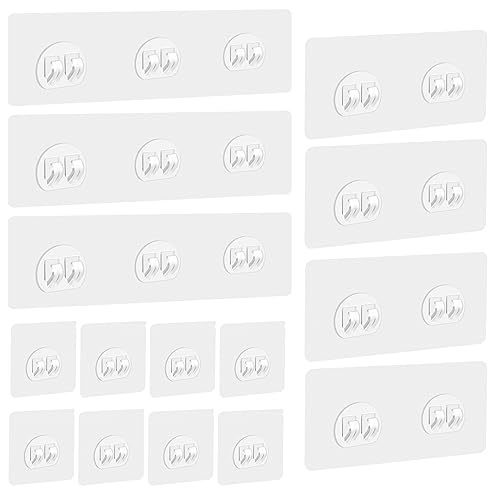 Shower Caddy Adhesive Hooks Replacement for Bathroom, No Drilling | 15 Pack, 3 Sizes, Strong Adhesive Hooks, for Bathroom Storage Shelves & Kitchen Racks Rack, Waterproof - style: Style 1