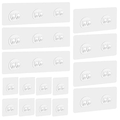 Shower Caddy Adhesive Hooks Replacement for Bathroom, No Drilling | 15 Pack, 3 Sizes, Strong Adhesive Hooks, for Bathroom Storage Shelves & Kitchen Racks Rack, Waterproof - style: Style 1