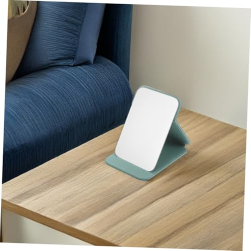 2pcs Portable Makeup Mirrors with Foldable Stand Small Desktop Vanity Mirrors for Travel Dorm Bathroom Countertop Use