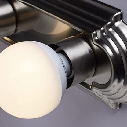 Nuvo Lighting 60/300 Transitional Three Light Vanity in Pwt, Nckl, B/S, Slvr. finish - color: Pwt, Nckl, B/S, Slvr., size: 3Lt Vanity Strip