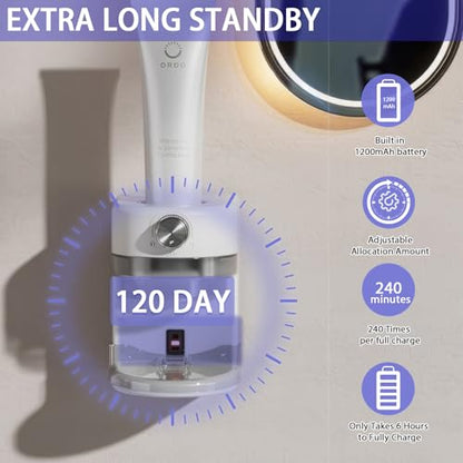 Toothpaste Squeezer, Bathroom wall Mounted Electric Toothpaste Dispenser with Adjustable Toothpaste Dispensing Amount, Automatic Toothpaste Dispenser for Adults and Kids (White) - color: White