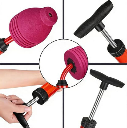 LuFOX High-Pressure Toilet Plunger Toilet Unclogger Tool for Bathroom Air Plunger Plumbing Snake for Toilet